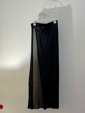 Guess Black Sheer Maxi Skirt - Elegant Long Women's Skirt